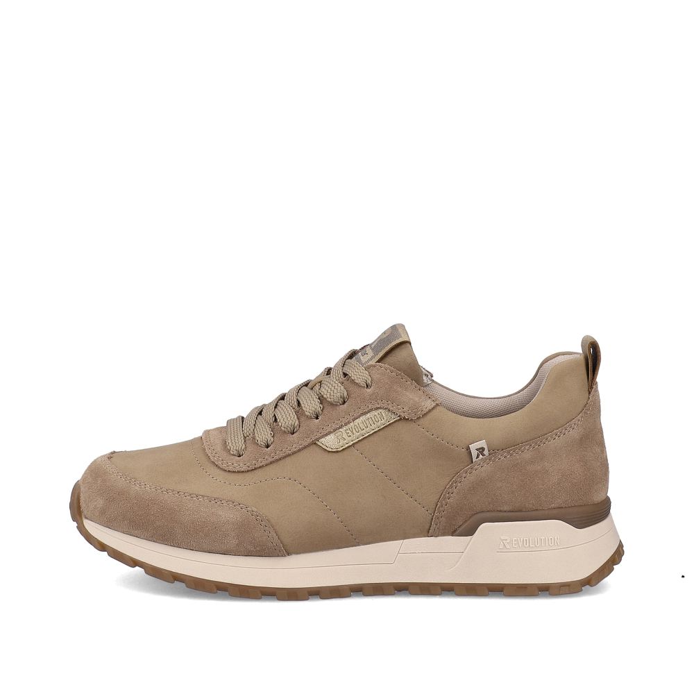 Rieker Schuhe | EVOLUTION Damen Sneaker Low mocha creme-beige