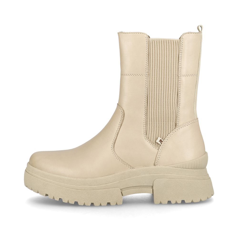 Rieker Schuhe | EVOLUTION Damen Chelsea Boots creme beige