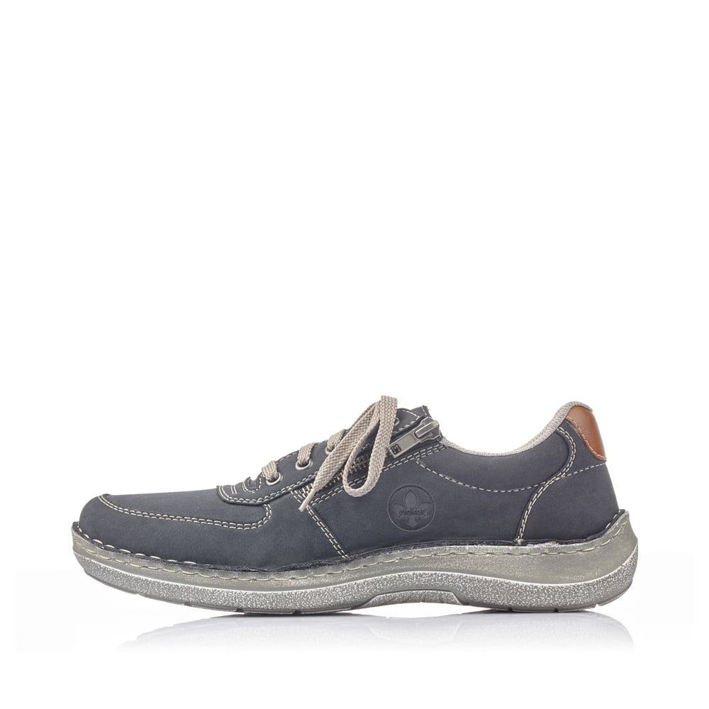Rieker Schuhe | Herren Schnurschuhe ozeanblau-grau