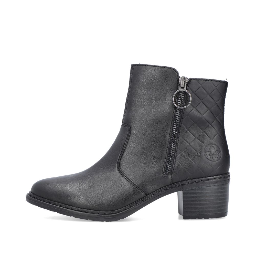 Rieker Schuhe | Damen Stiefeletten nachtschwarz