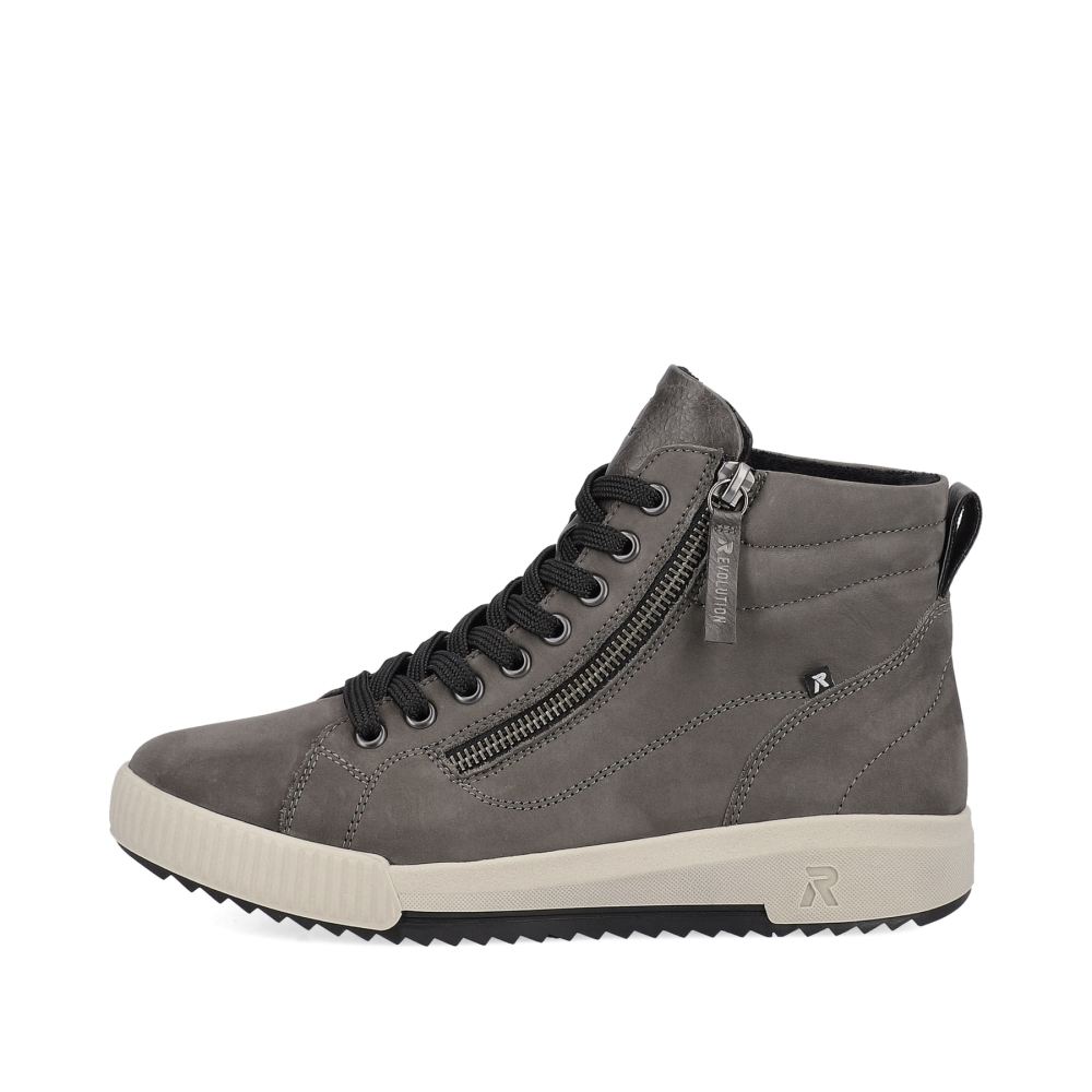 Rieker Schuhe | EVOLUTION Damen Sneaker High stone grey