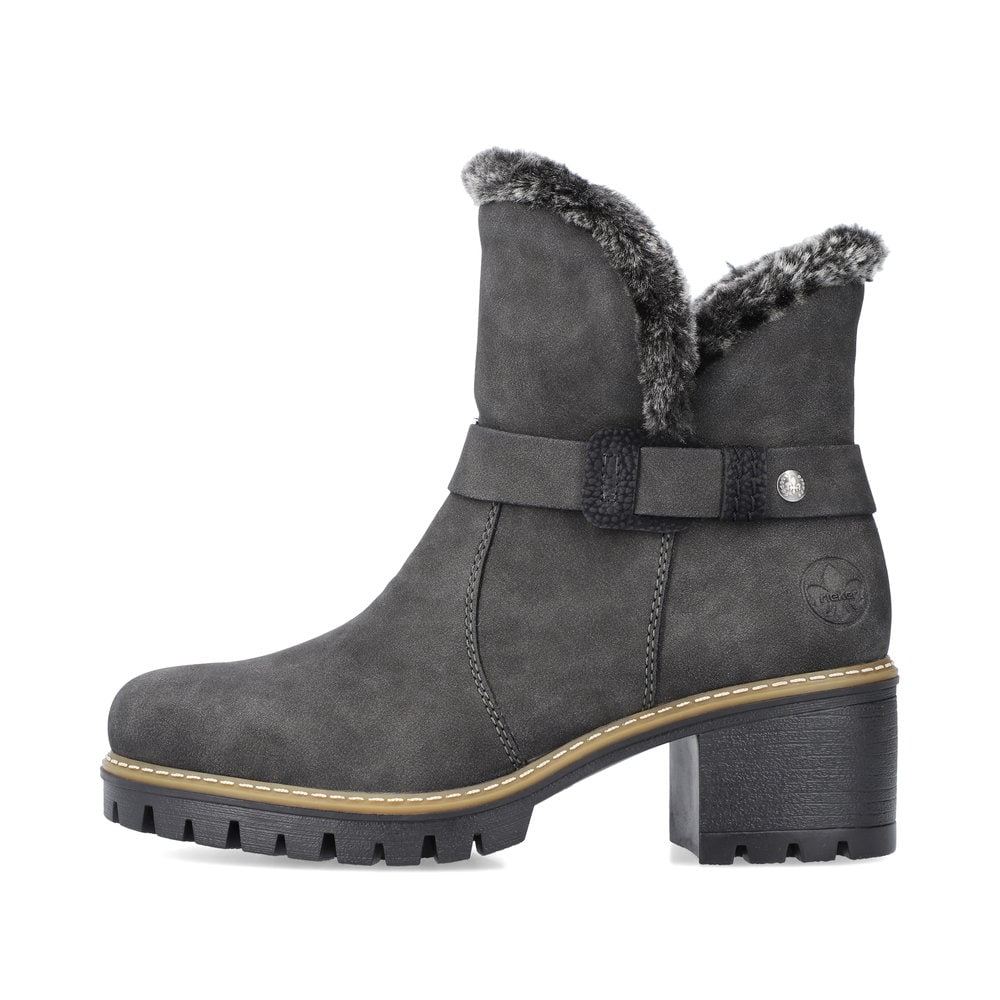 Rieker Schuhe | Damen Stiefeletten granitgrau