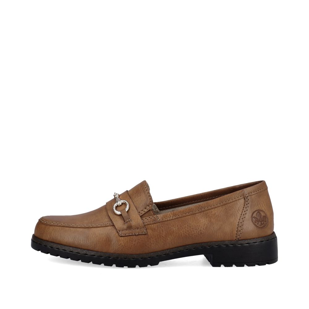 Rieker Schuhe | Damen Loafer nougatbraun