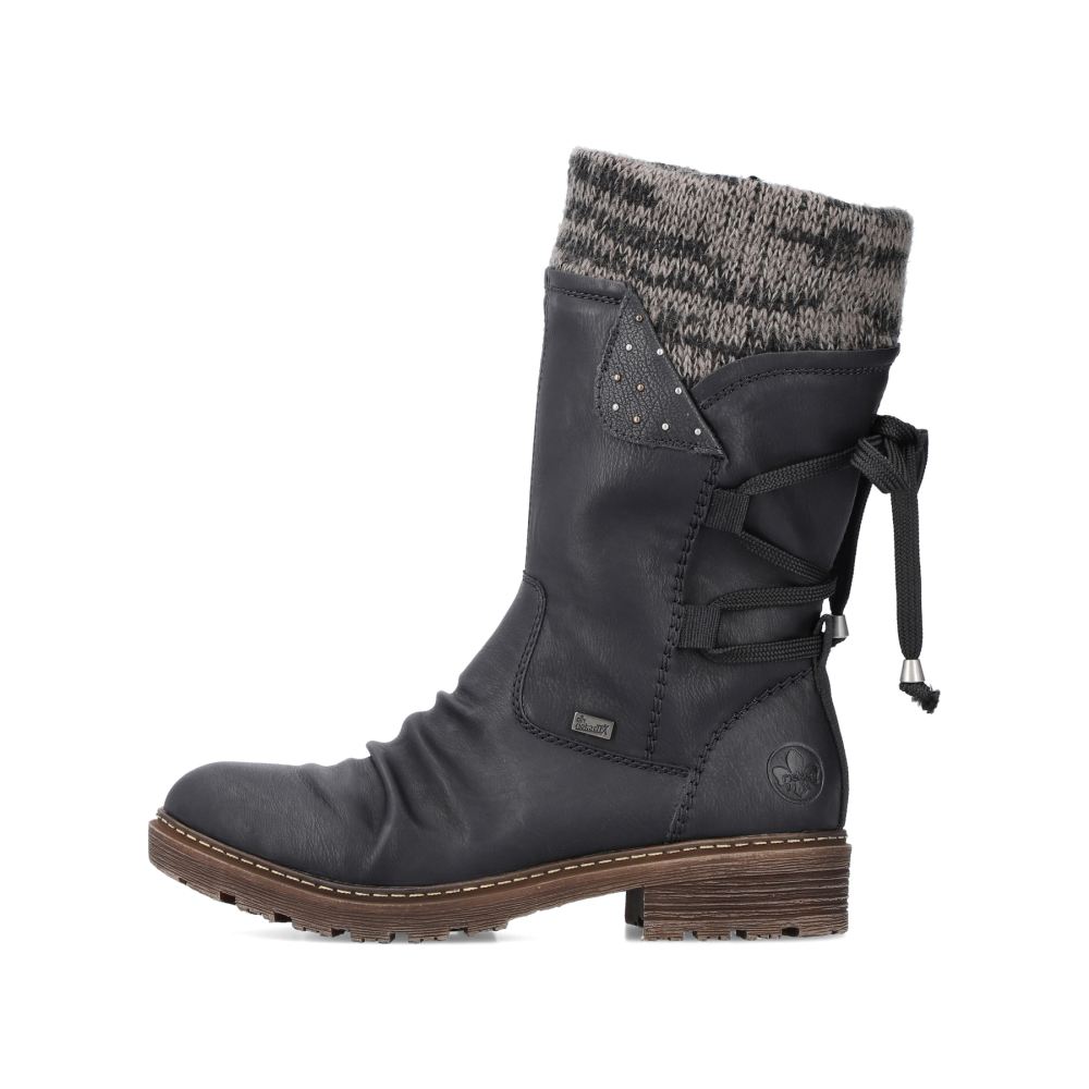 Rieker Schuhe | Damen Kurzstiefel tiefschwarz