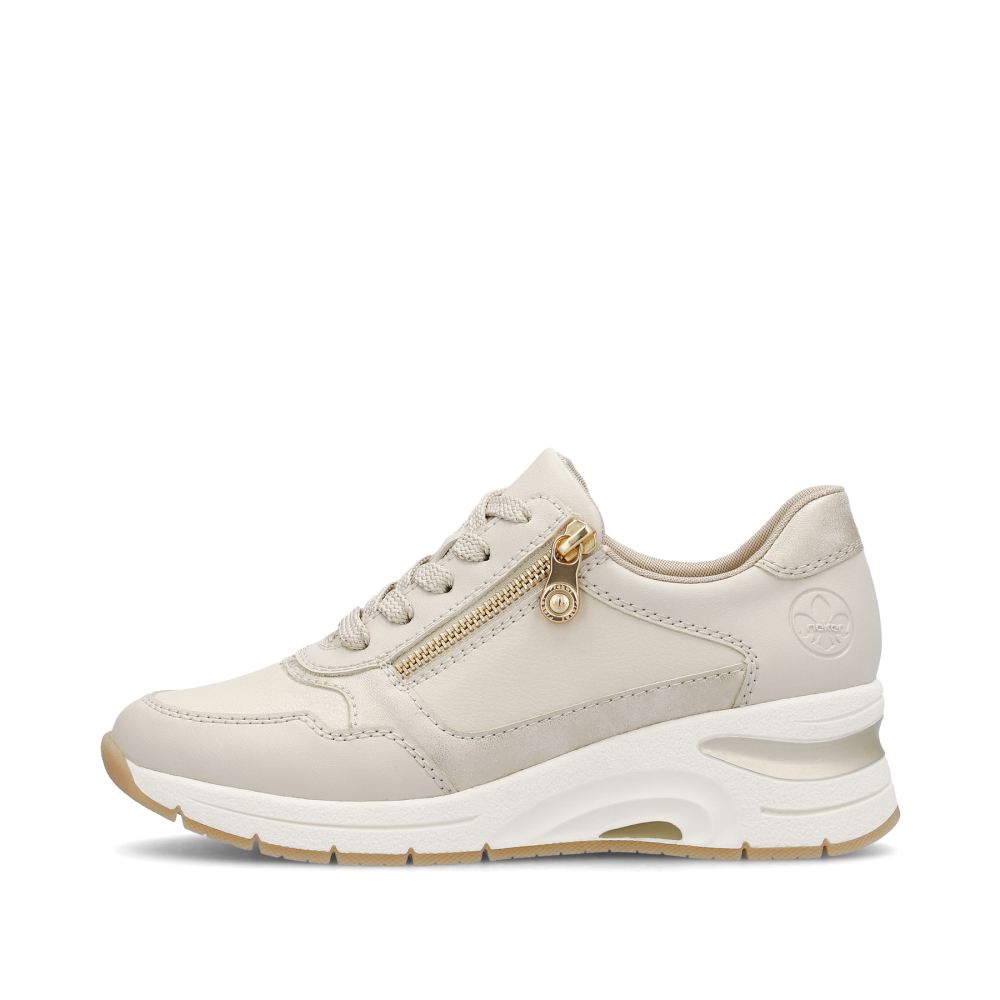 Rieker Schuhe | Damen Sneaker Low hellbeige