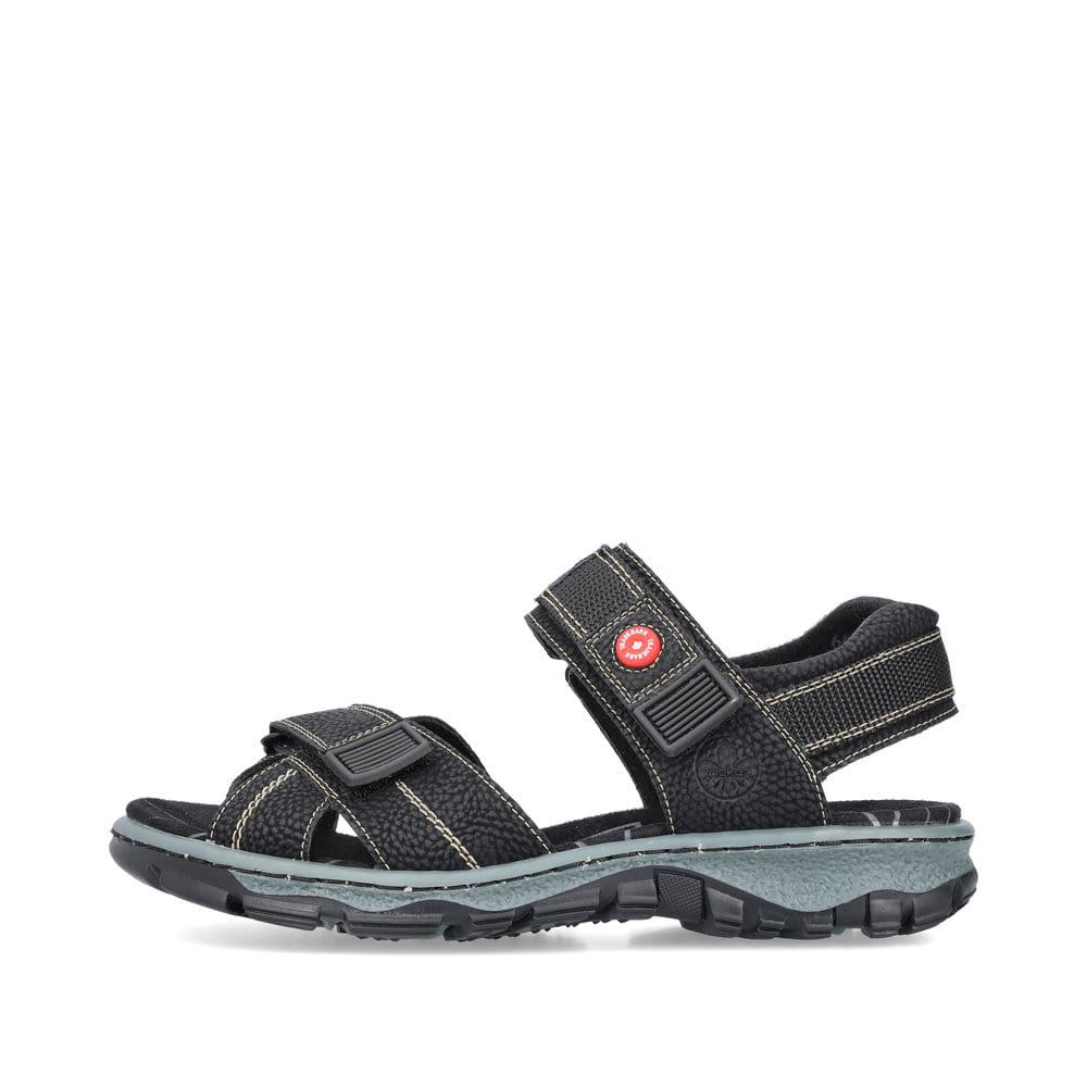 Rieker Schuhe | Damen Trekkingsandalen asphaltschwarz