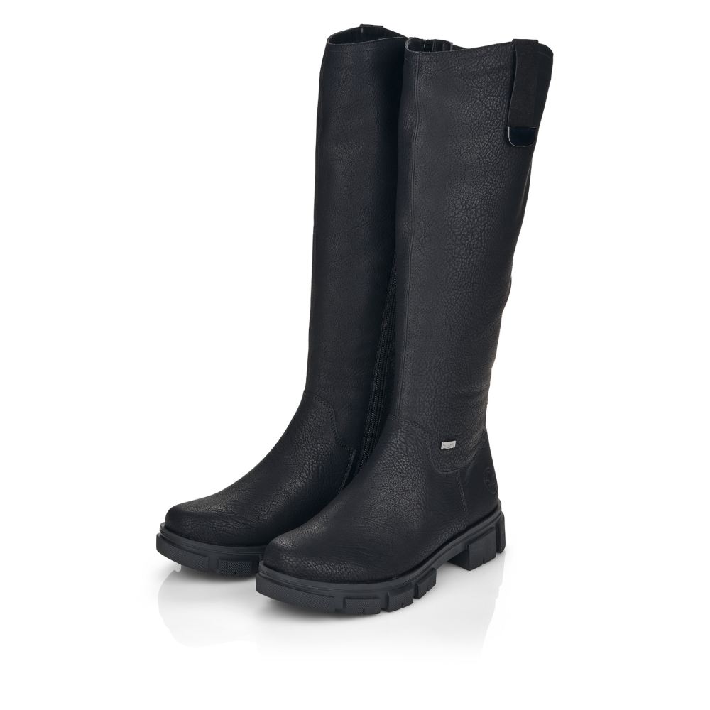 Rieker Schuhe | Damen Hochschaftstiefel tiefschwarz