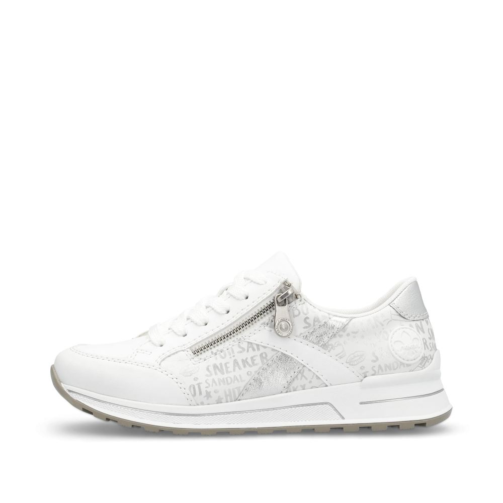 Rieker Schuhe | Damen Sneaker Low reinweiss