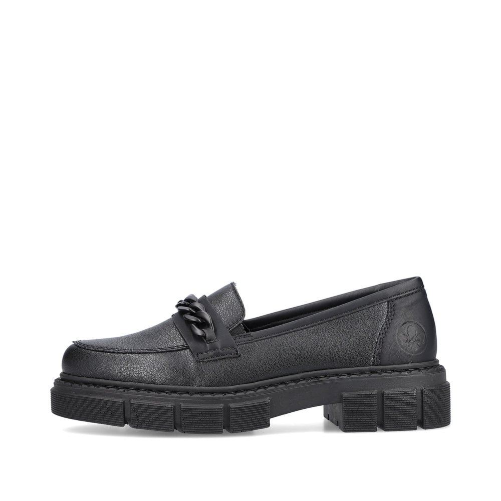 Rieker Schuhe | Damen Loafer tiefschwarz