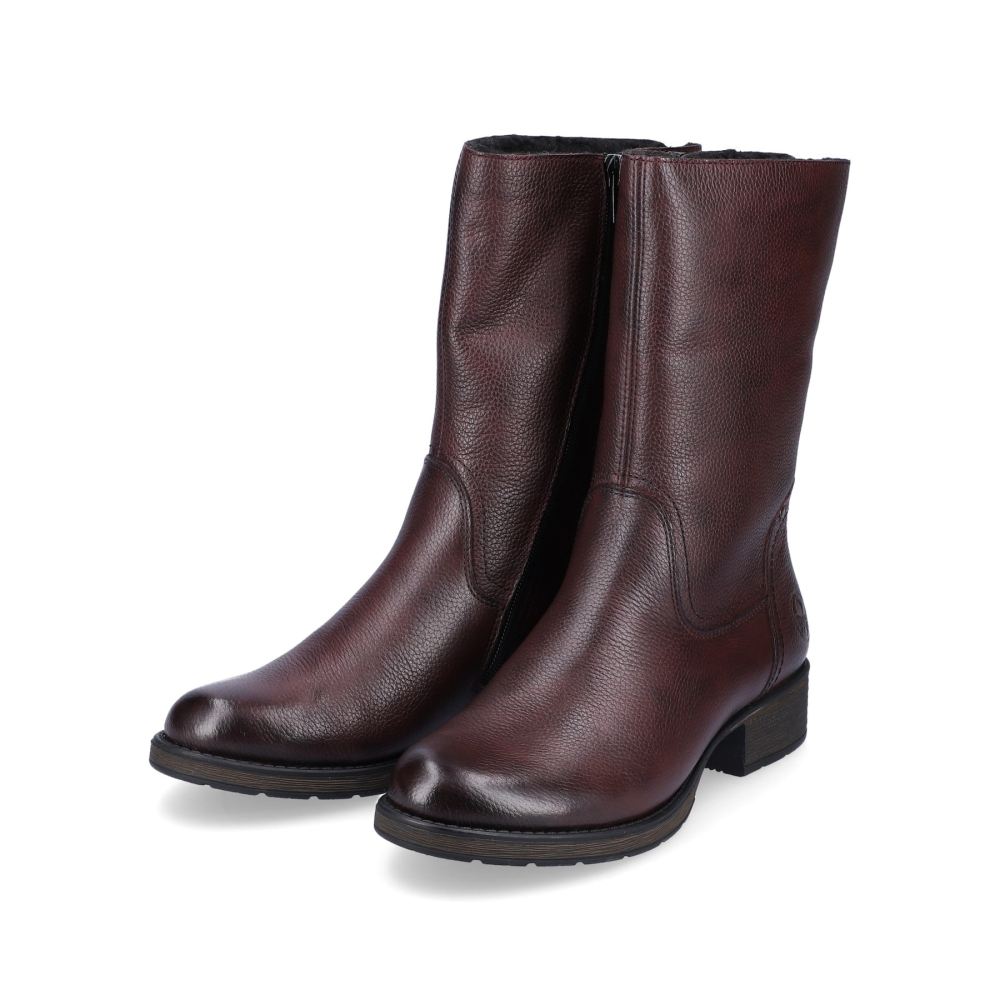 Rieker Schuhe | Damen Kurzstiefel bordeauxrot