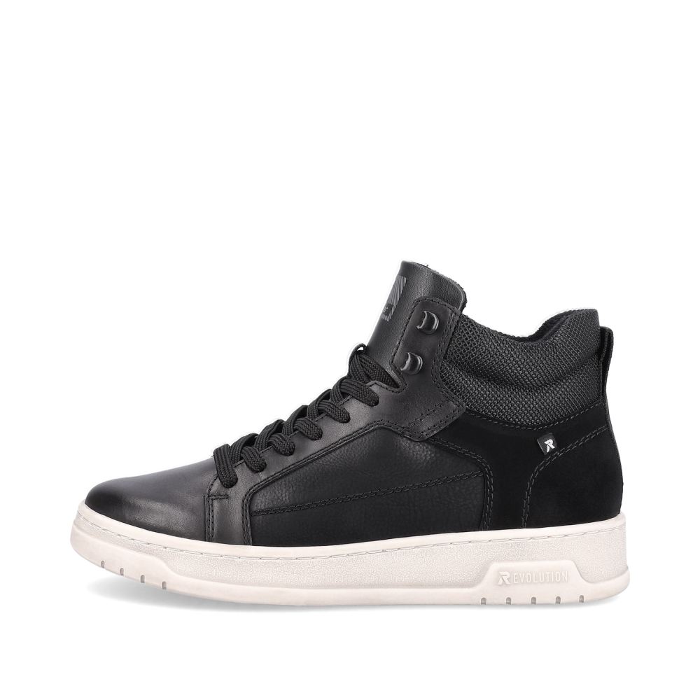 Rieker Schuhe | EVOLUTION Herren Sneaker High steel black