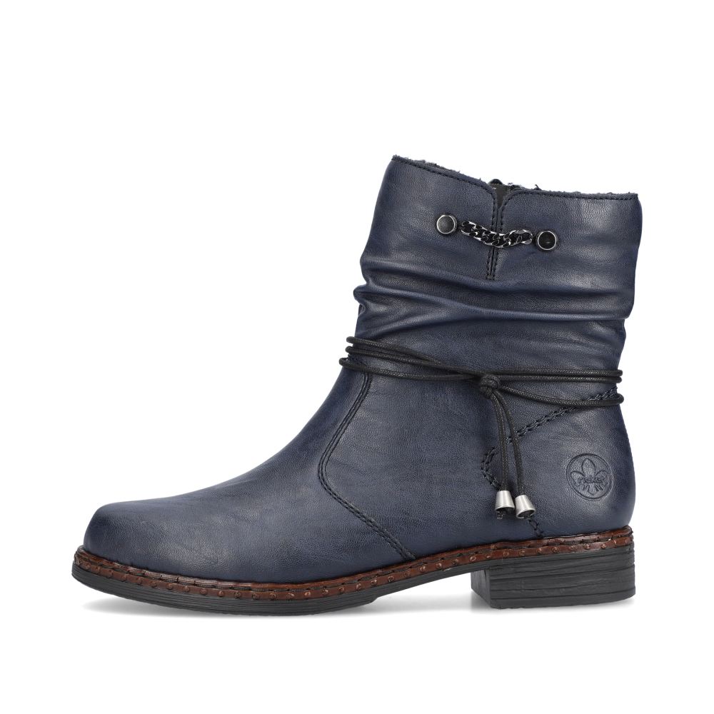 Rieker Schuhe | Damen Kurzstiefel marineblau