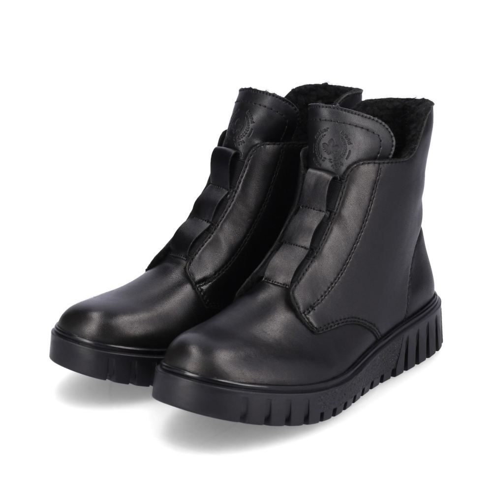 Rieker Schuhe | Damen Kurzstiefel nachtschwarz