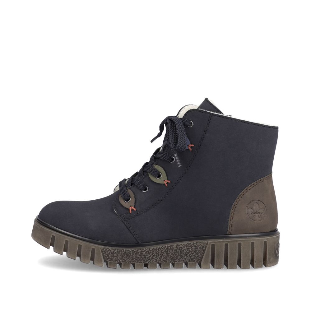 Rieker Schuhe | Damen Kurzstiefel marineblau