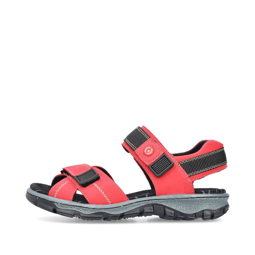 Rieker Schuhe | Damen Trekkingsandalen feuerrot