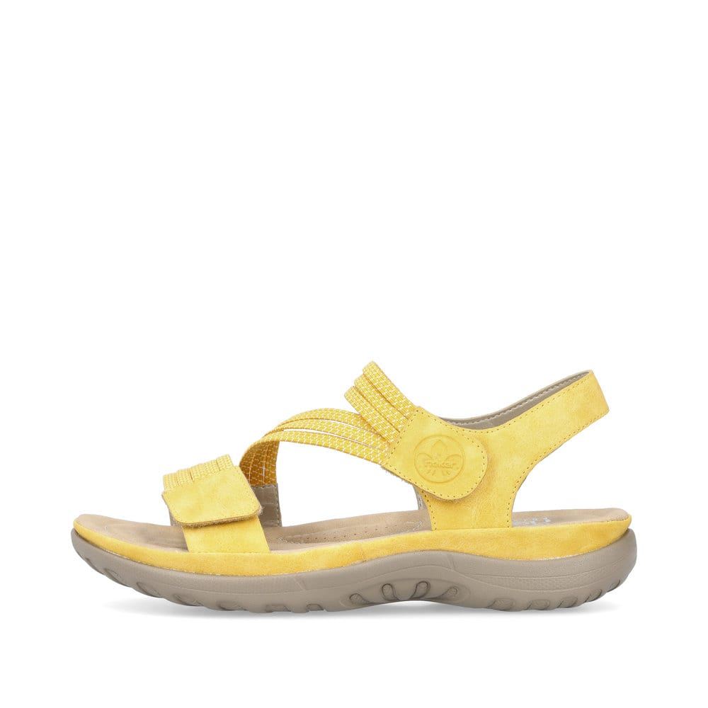 Rieker Schuhe | Damen Riemchensandalen zitronengelb