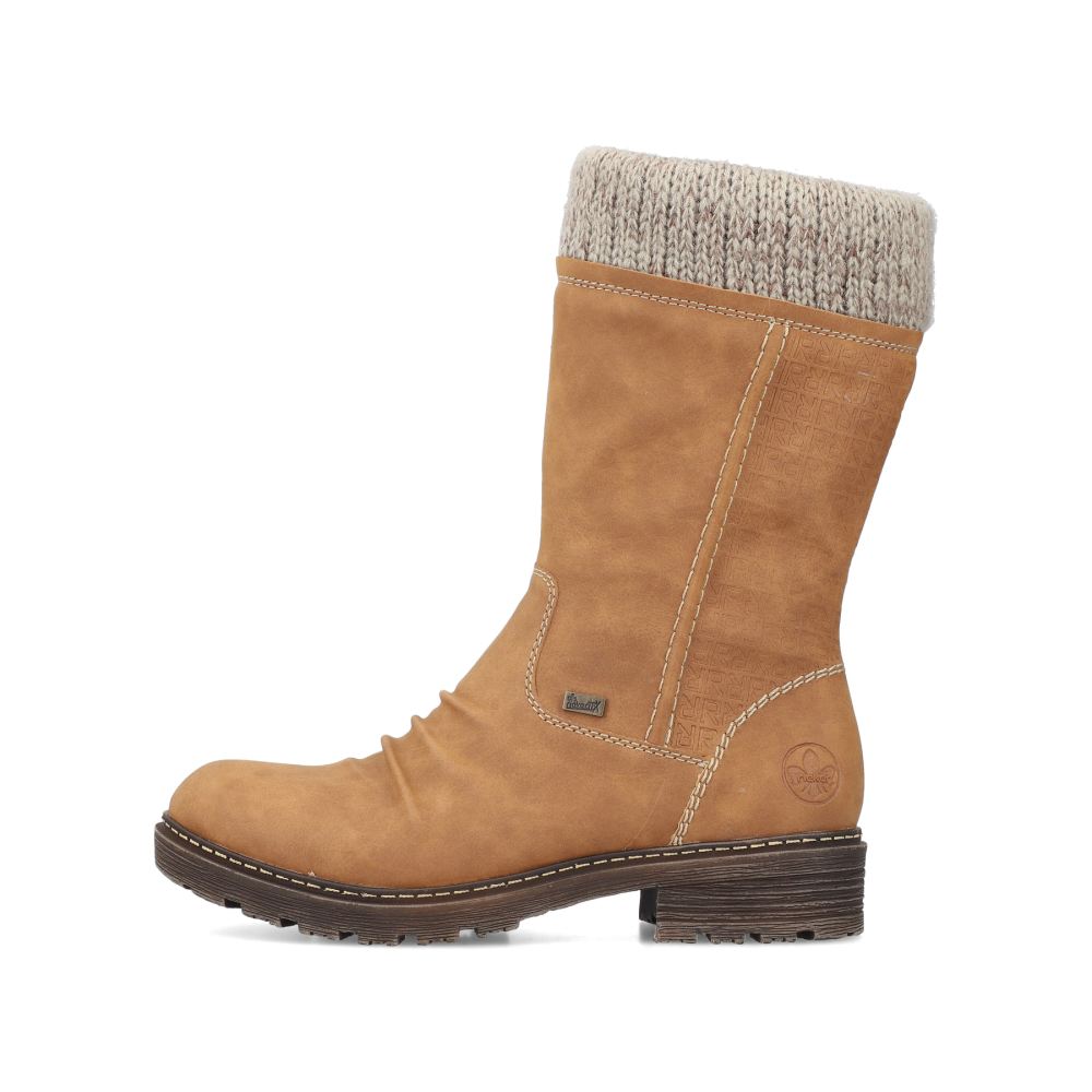 Rieker Schuhe | Damen Kurzstiefel kamelbraun