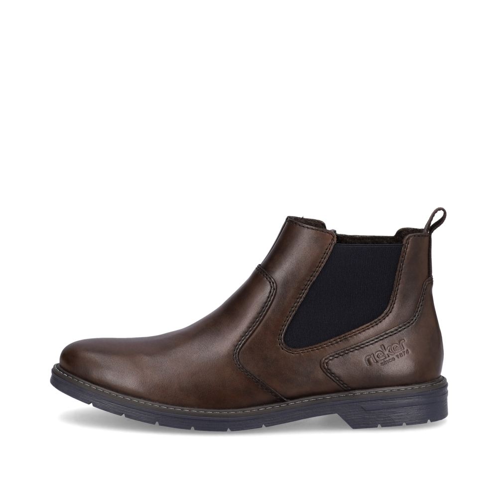 Rieker Schuhe | Herren Chelsea Boots dunkelbraun