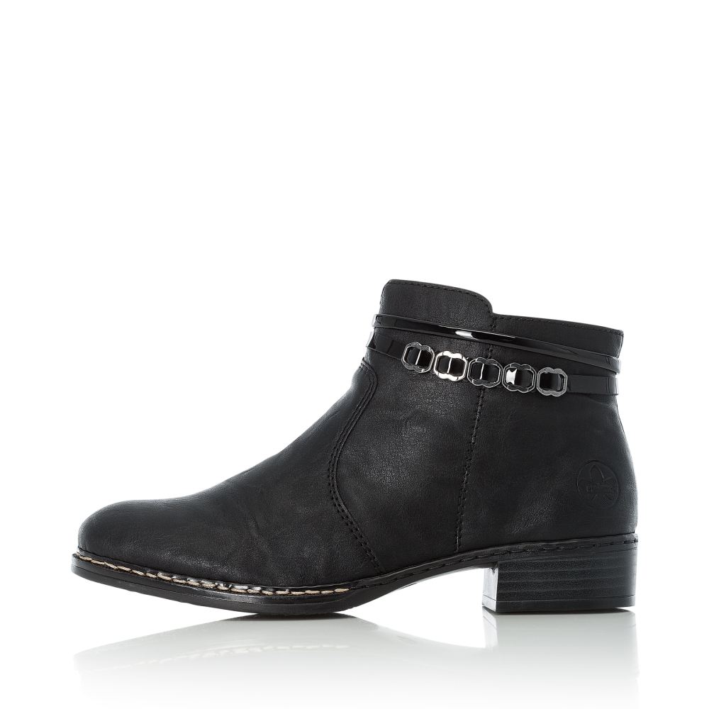 Rieker Schuhe | Damen Stiefeletten graphitschwarz