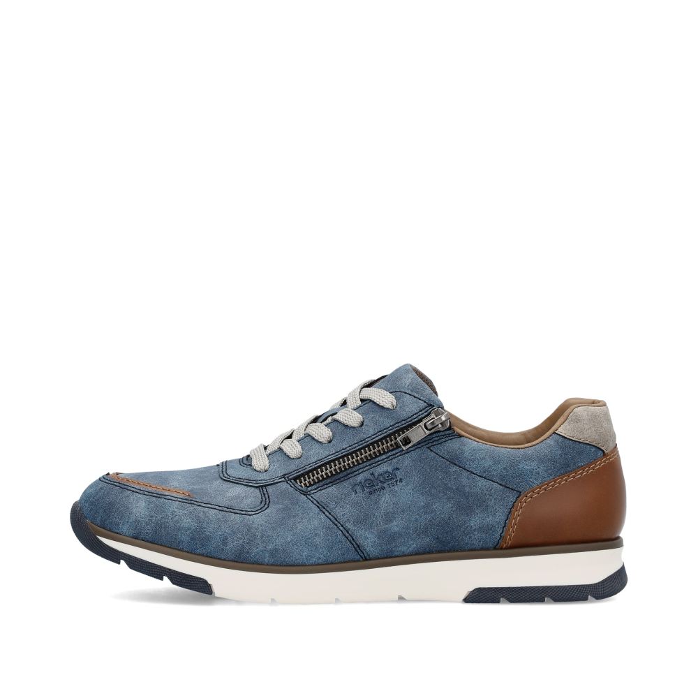 Rieker Schuhe | Herren Sneaker Low schieferblau