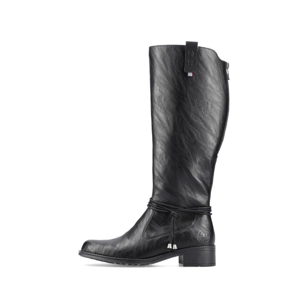 Rieker Schuhe | Damen Hochschaftstiefel tiefschwarz