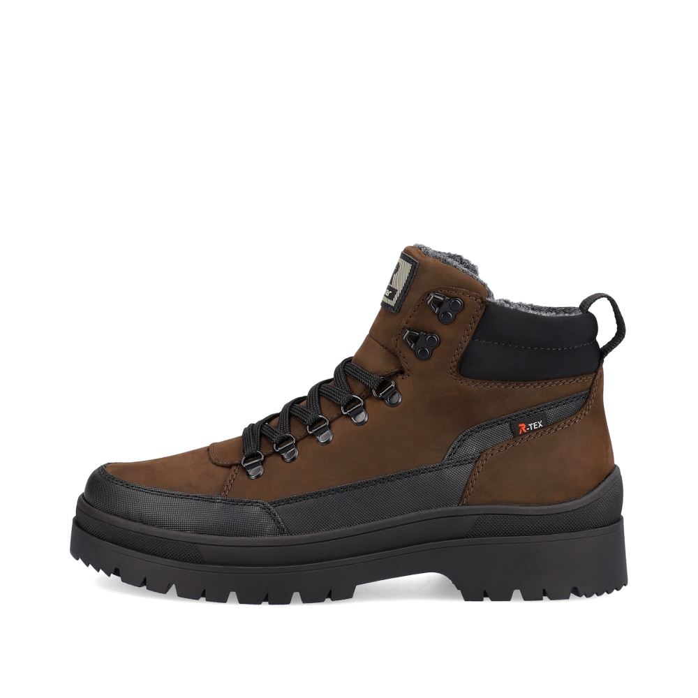 Rieker Schuhe | EVOLUTION Herren Schnurstiefel nut-brown noir