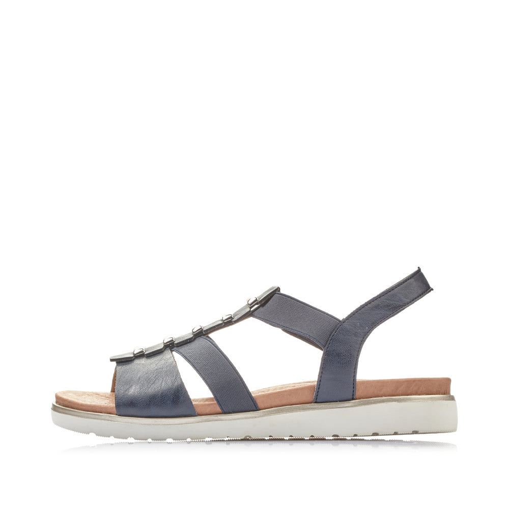 Rieker Schuhe | Damen Riemchensandalen marineblau