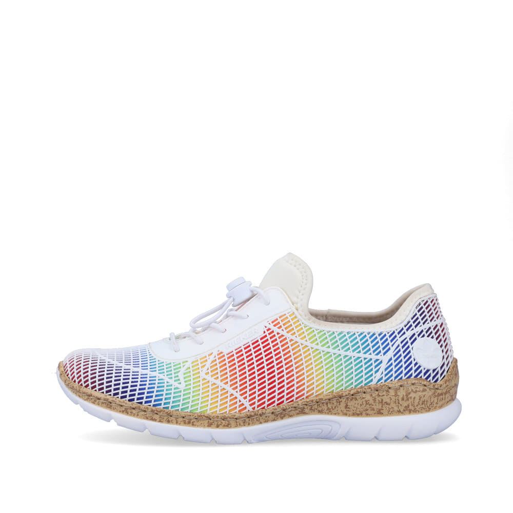 Rieker Schuhe | Damen Slipper regenbogenfarben