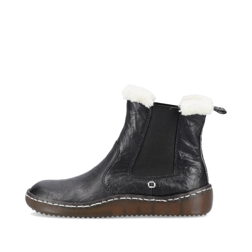 Rieker Schuhe | Damen Chelsea Boots nachtschwarz