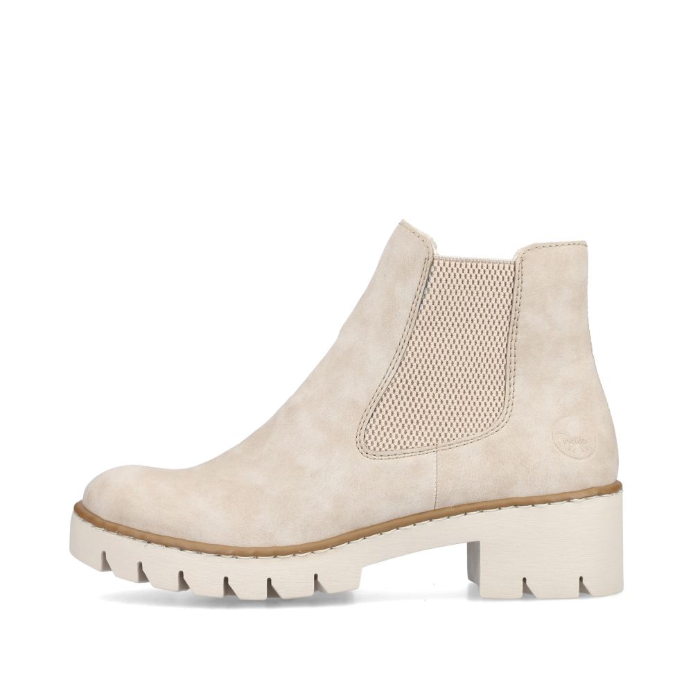 Rieker Schuhe | Damen Chelsea Boots sandbeige