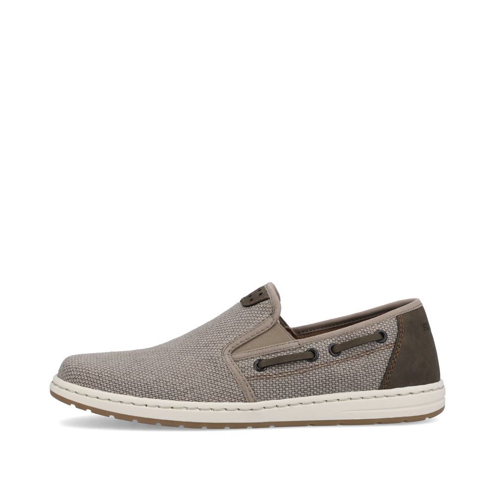 Rieker Schuhe | Herren Slipper mondgrau