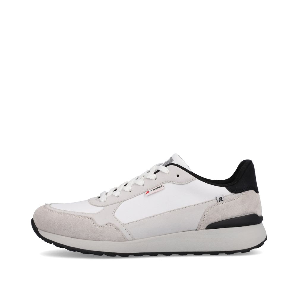 Rieker Schuhe | EVOLUTION Herren Sneaker Low pearl-white grey