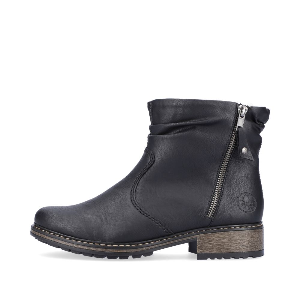 Rieker Schuhe | Damen Kurzstiefel tiefschwarz