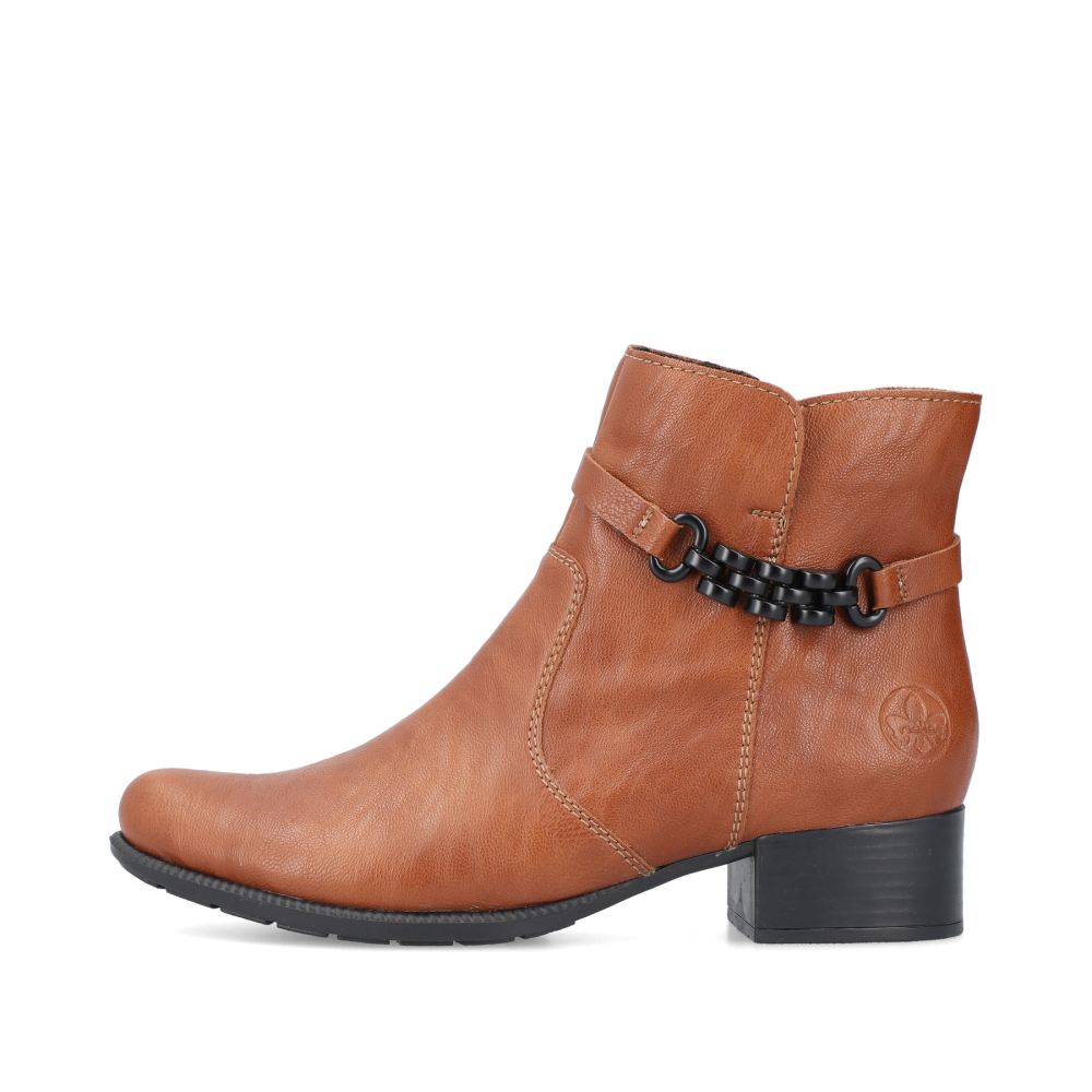 Rieker Schuhe | Damen Stiefeletten fuchsbraun