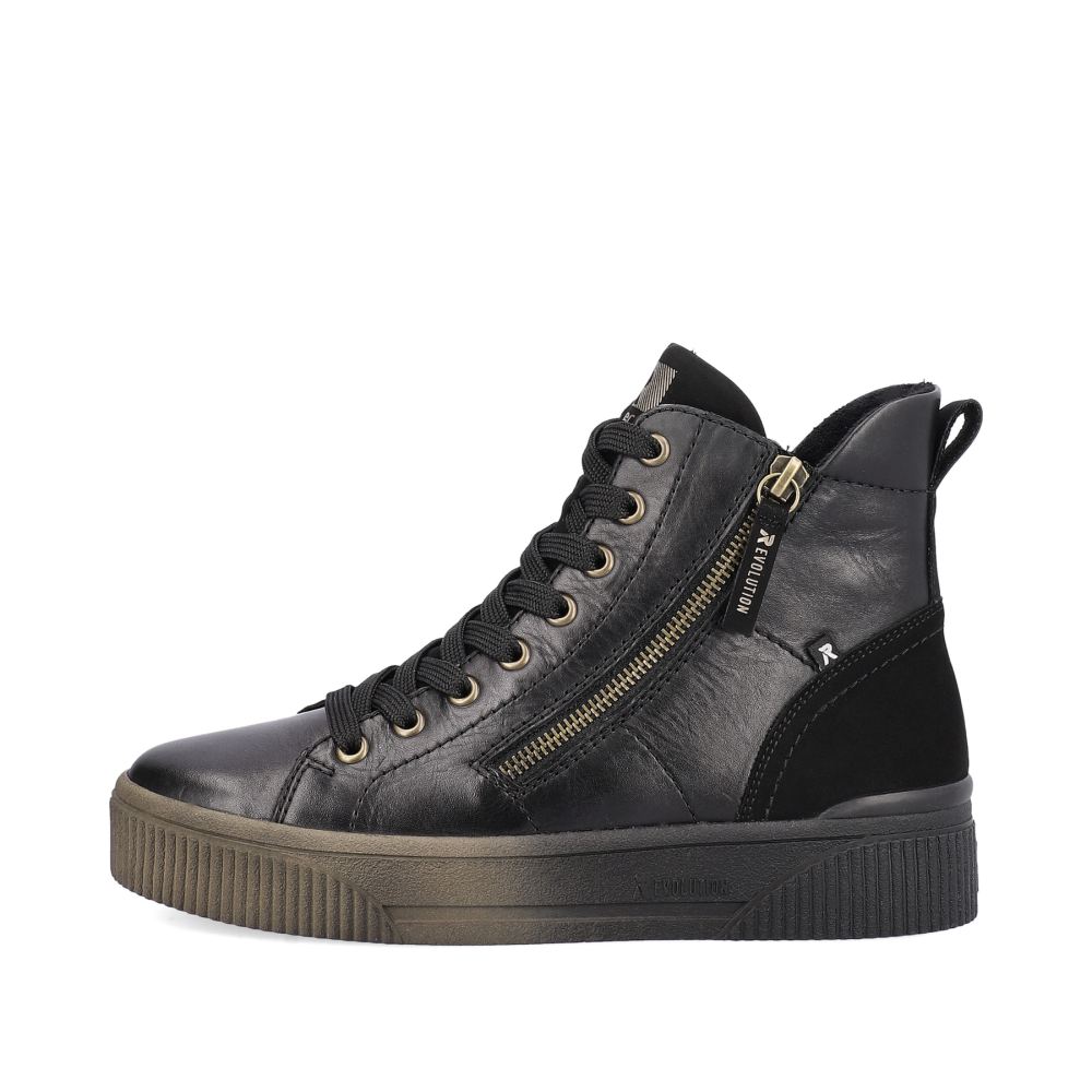 Rieker Schuhe | EVOLUTION Damen Sneaker High urban black