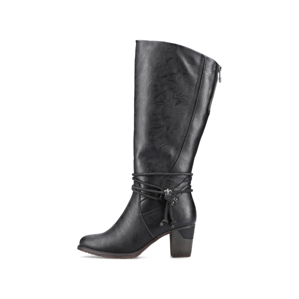 Rieker Schuhe | Damen Hochschaftstiefel tiefschwarz