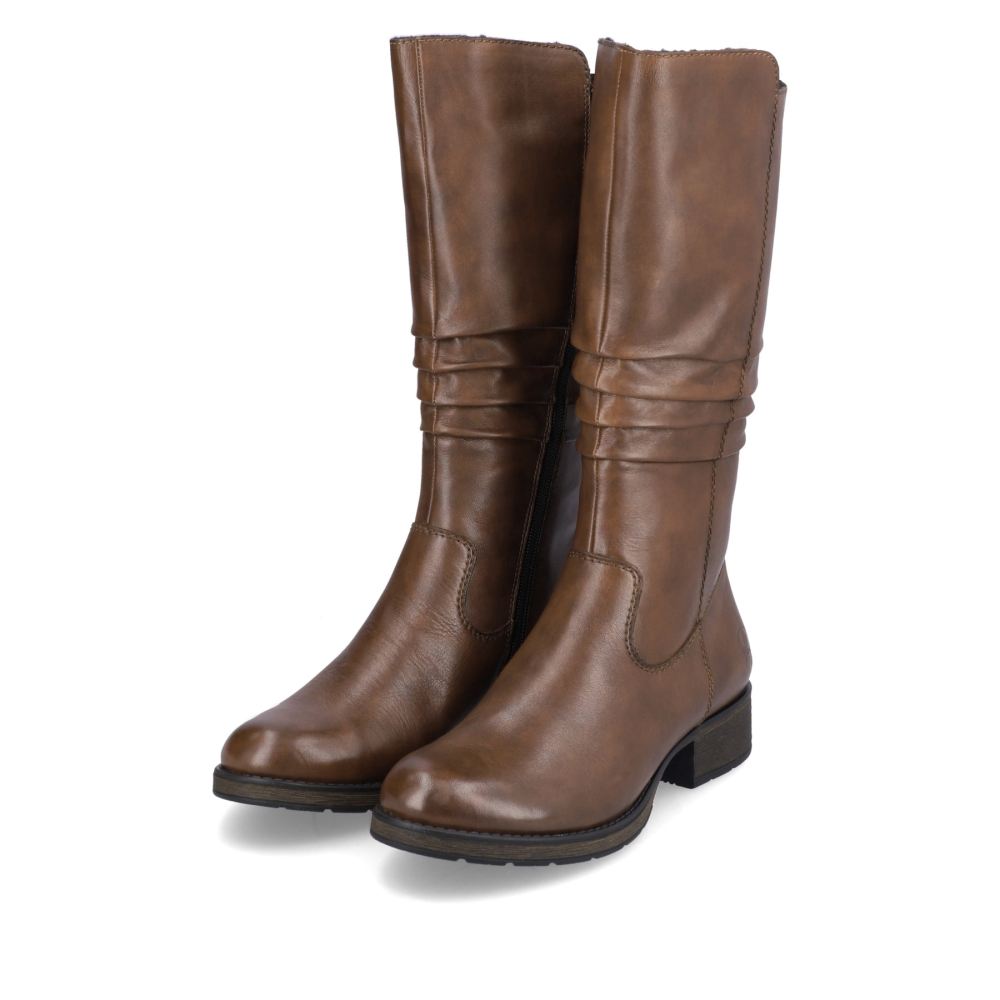 Rieker Schuhe | Damen Hochschaftstiefel kaffeebraun