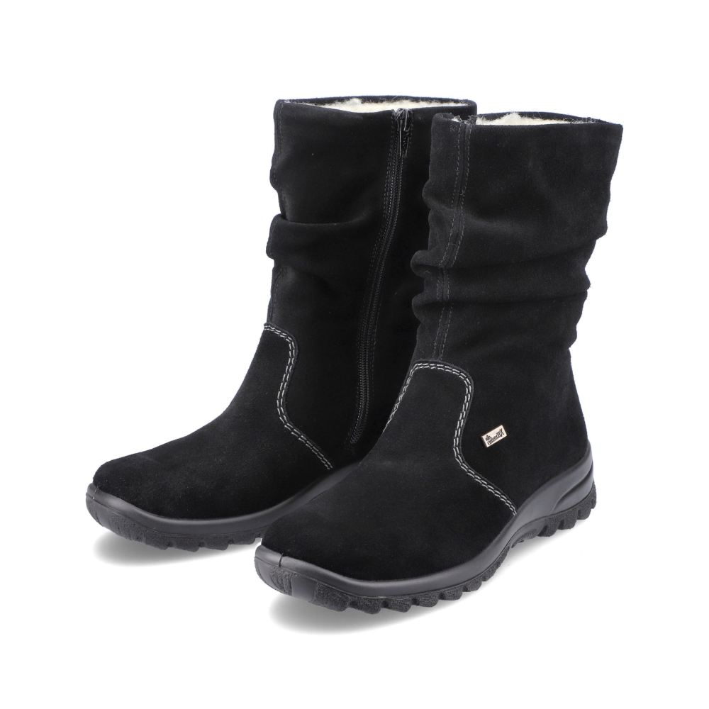 Rieker Schuhe | Damen Kurzstiefel mitternachtsschwarz