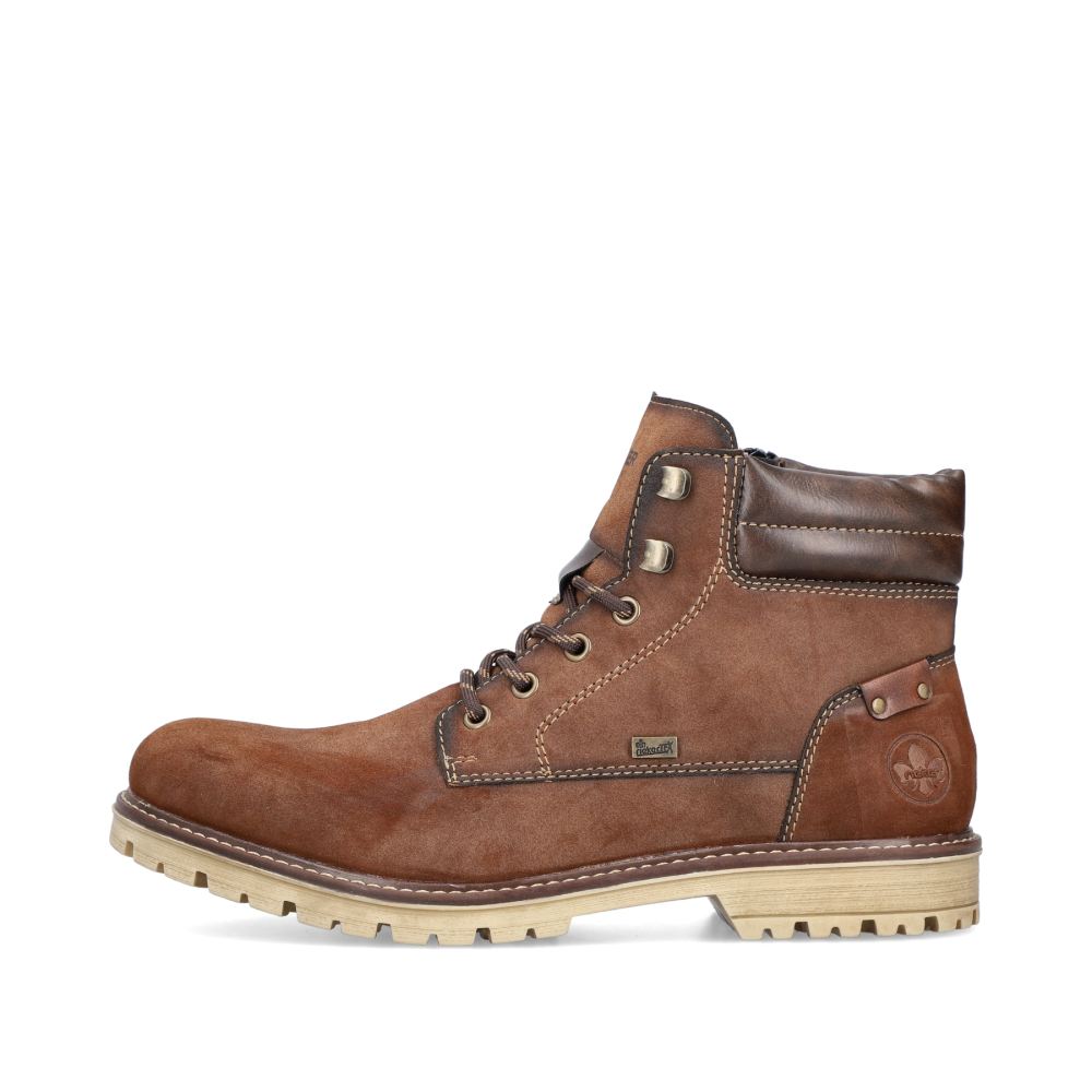 Rieker Schuhe | Herren Schnurstiefel kastanienbraun