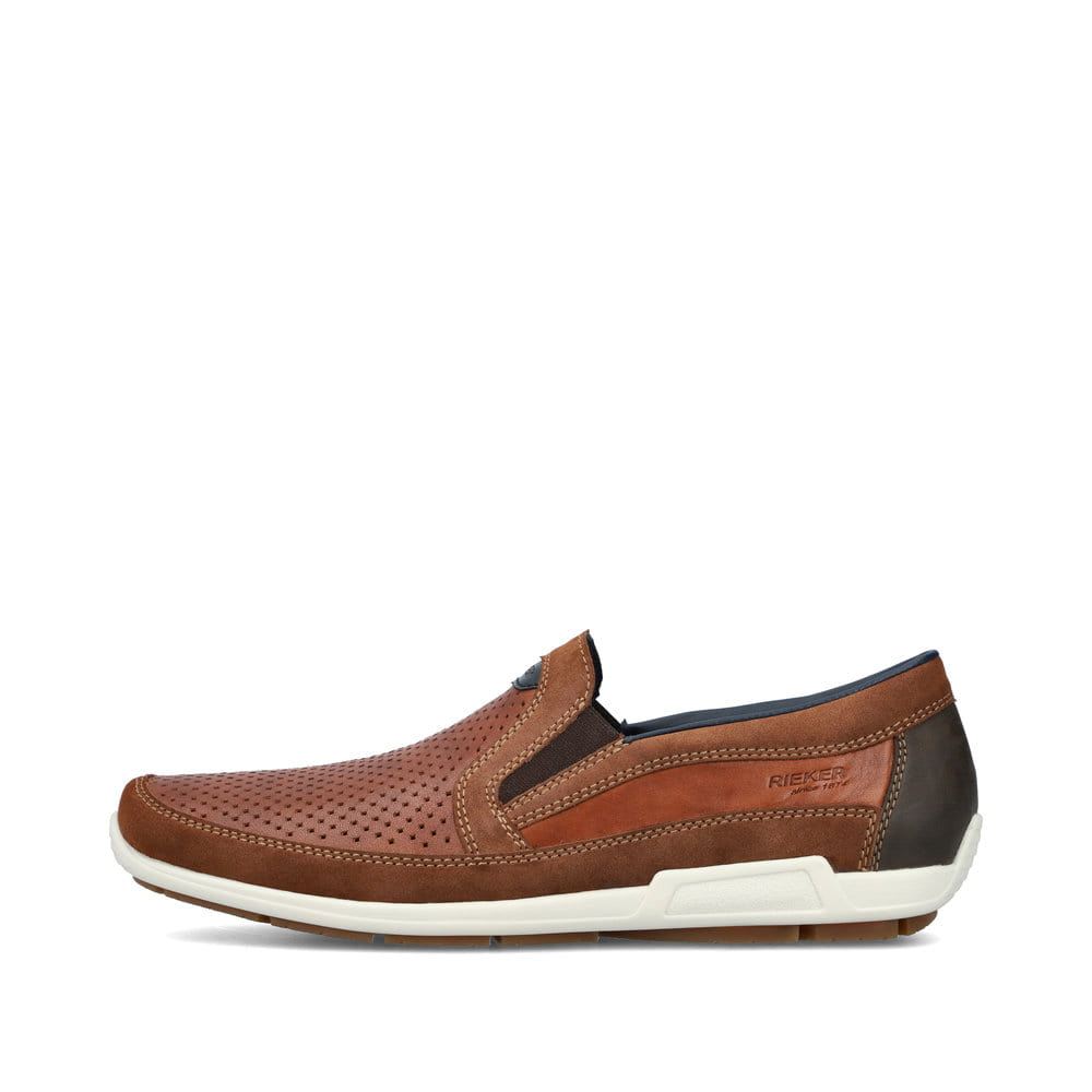 Rieker Schuhe | Herren Slipper karamellbraun