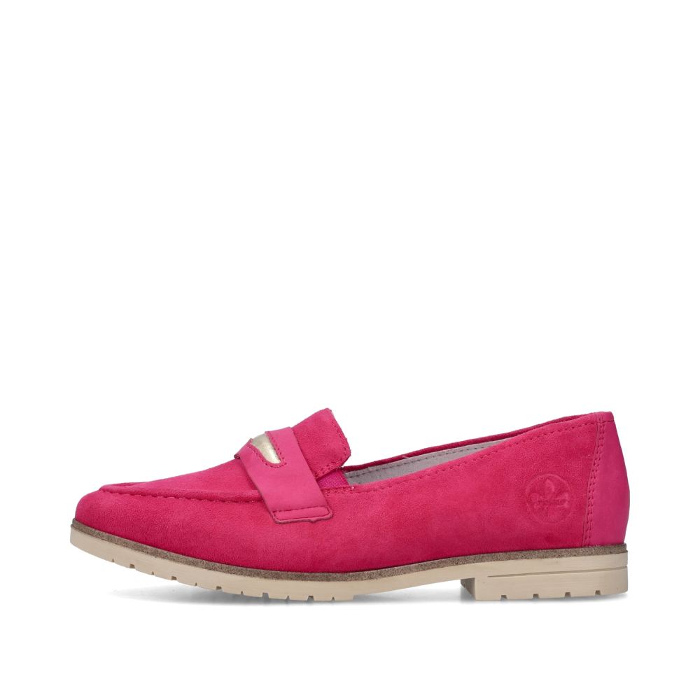 Rieker Schuhe | Damen Loafer magenta