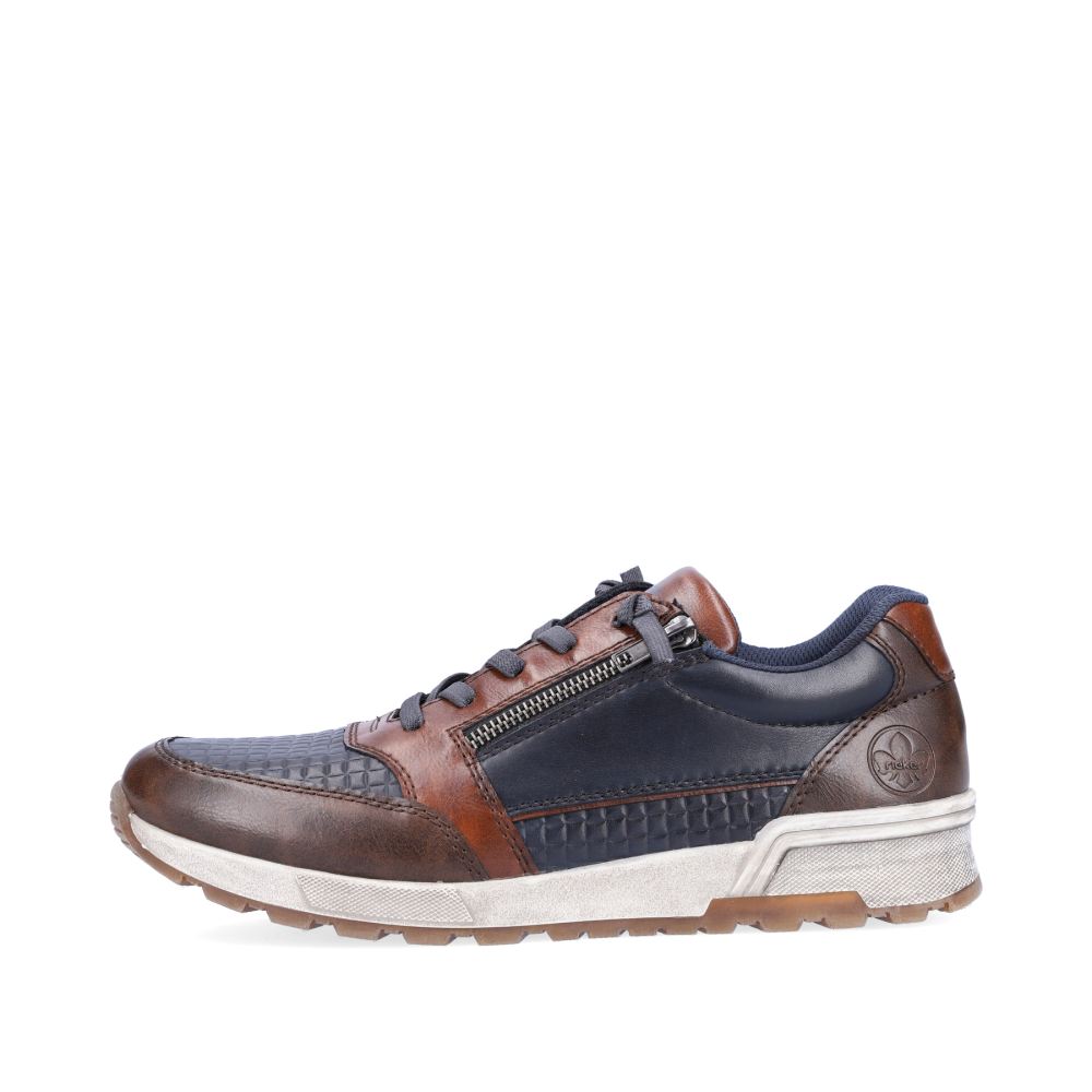 Rieker Schuhe | Herren Sneaker Low ozeanblau