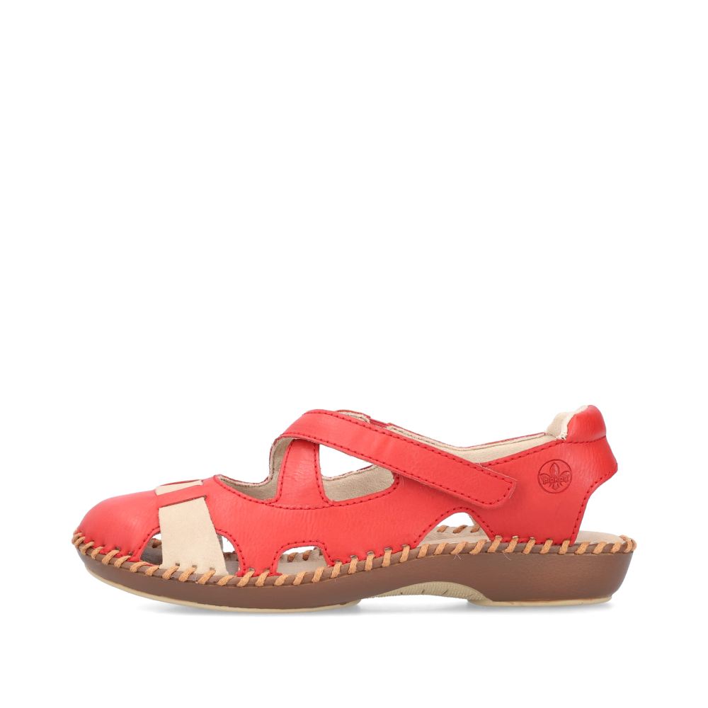 Rieker Schuhe | Damen Ballerinas feuerrot