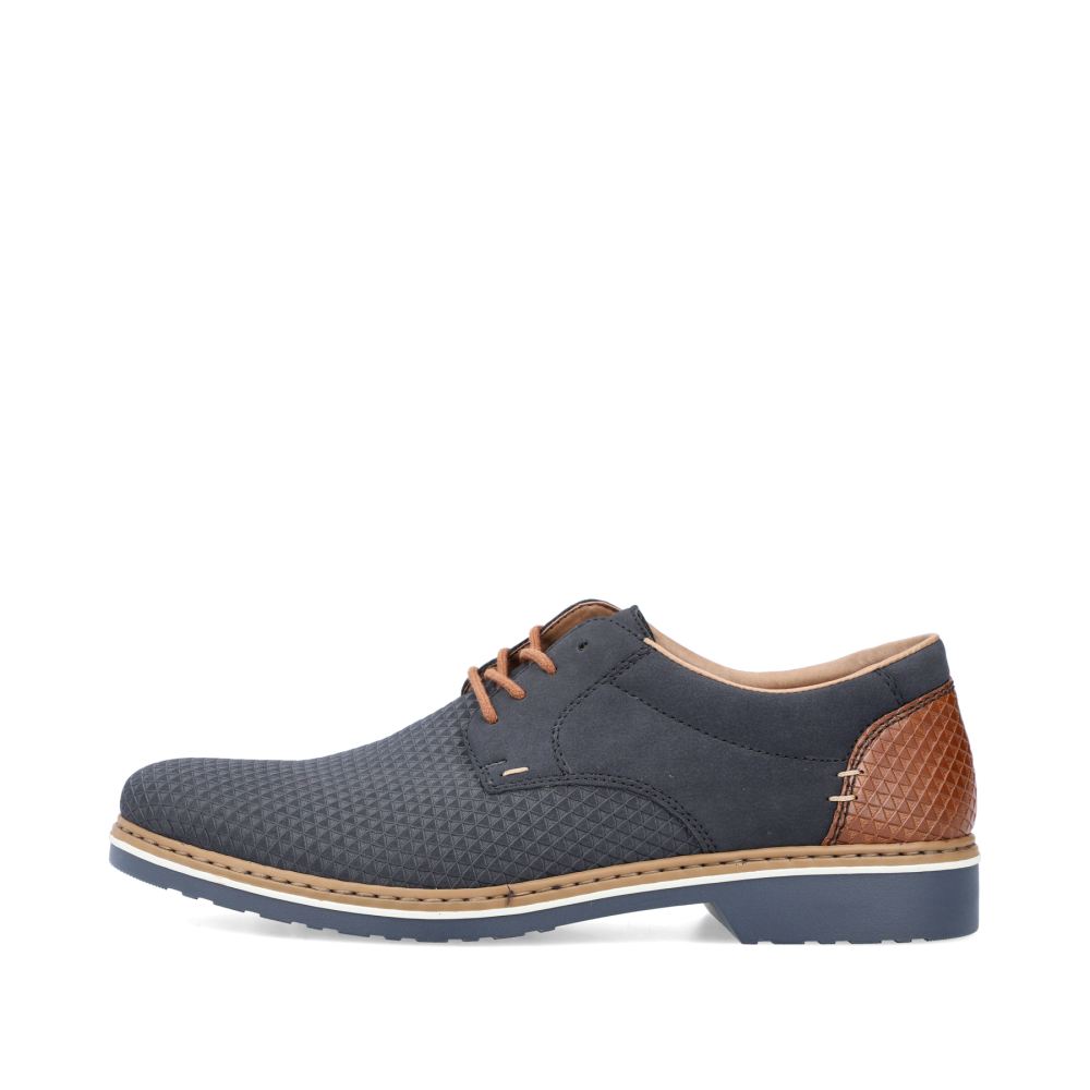 Rieker Schuhe | Herren Schnurschuhe marineblau