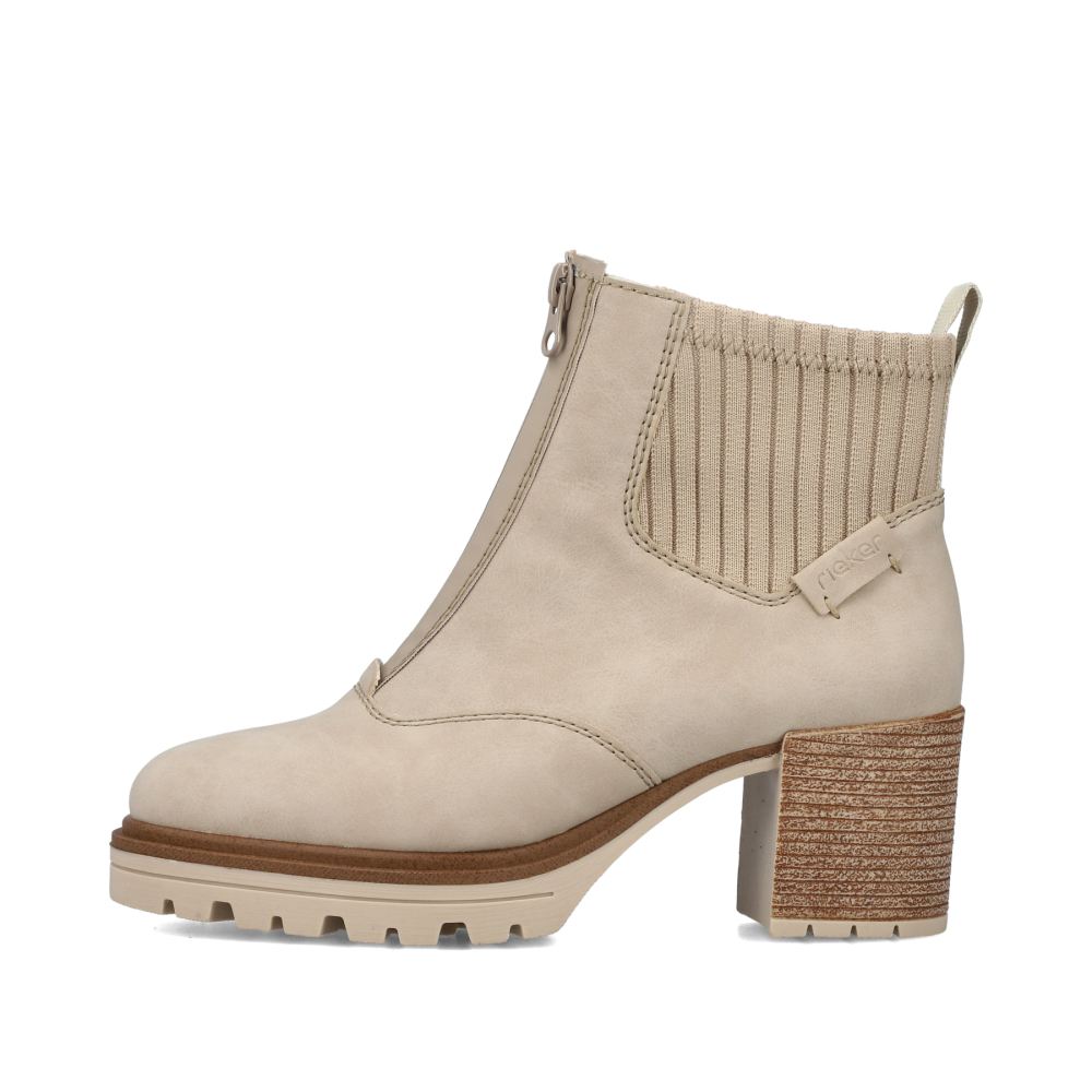 Rieker Schuhe | Damen Stiefeletten graubeige