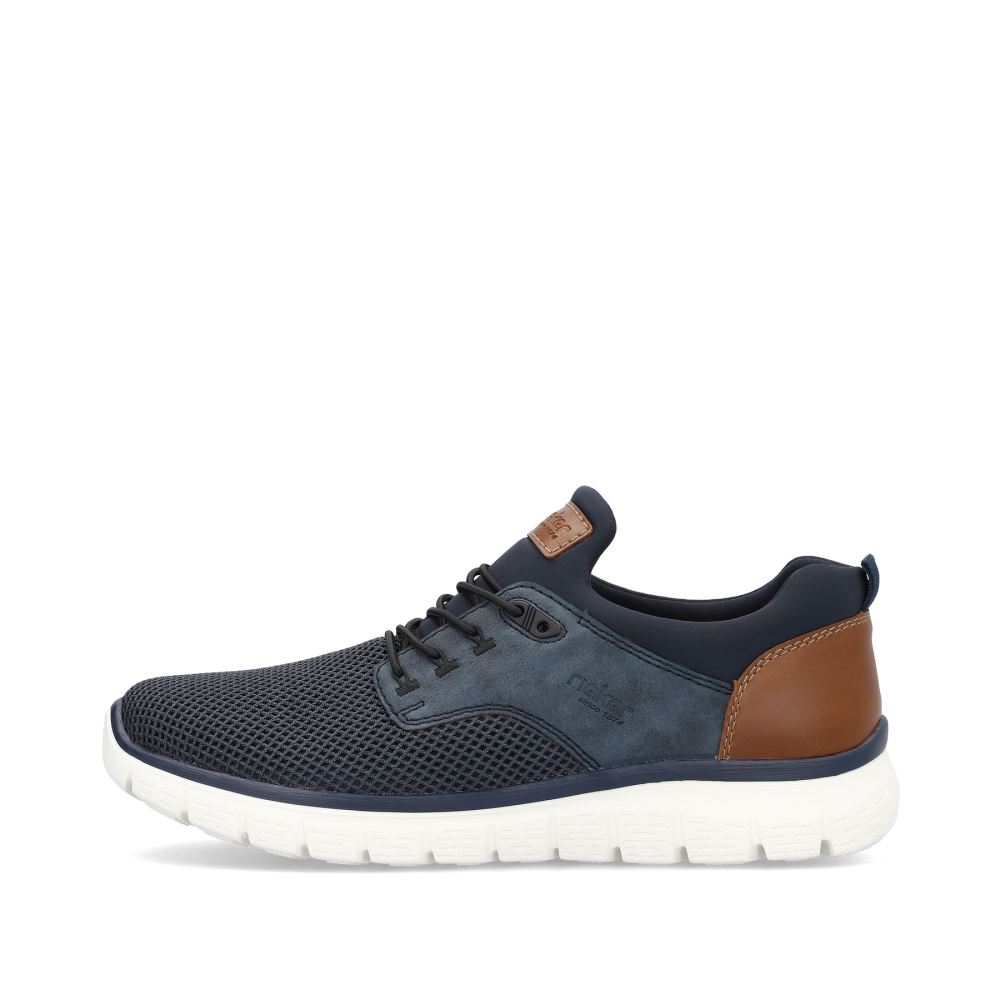Rieker Schuhe | Herren Slipper marineblau