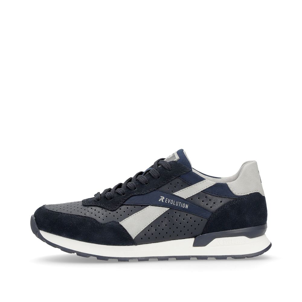 Rieker Schuhe | EVOLUTION Herren Sneaker Low dark-blue dusty-grey