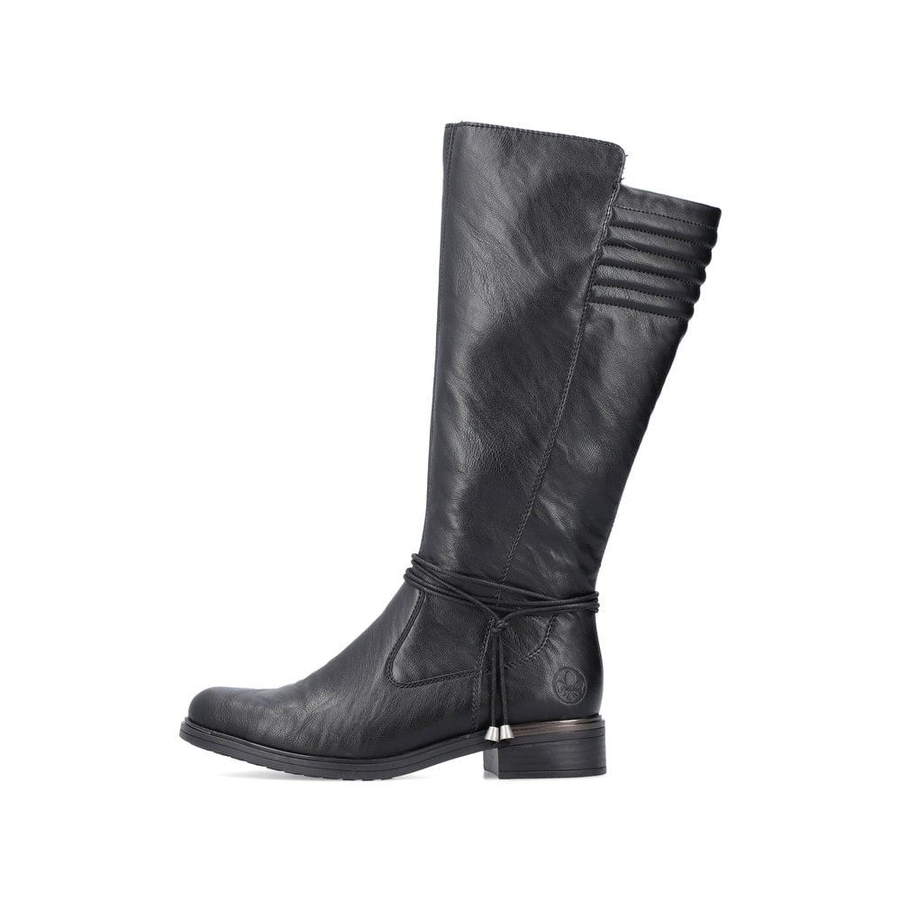 Rieker Schuhe | Damen Hochschaftstiefel nachtschwarz