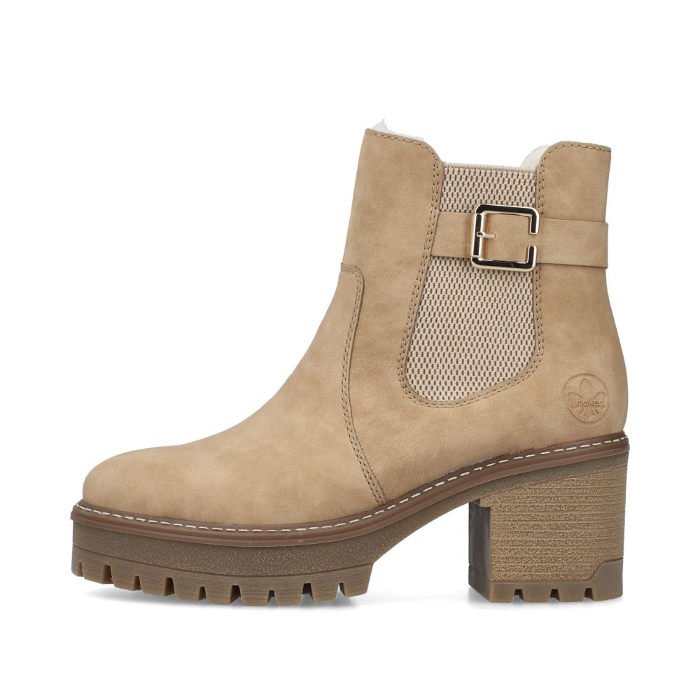 Rieker Schuhe | Damen Chelsea Boots braunbeige