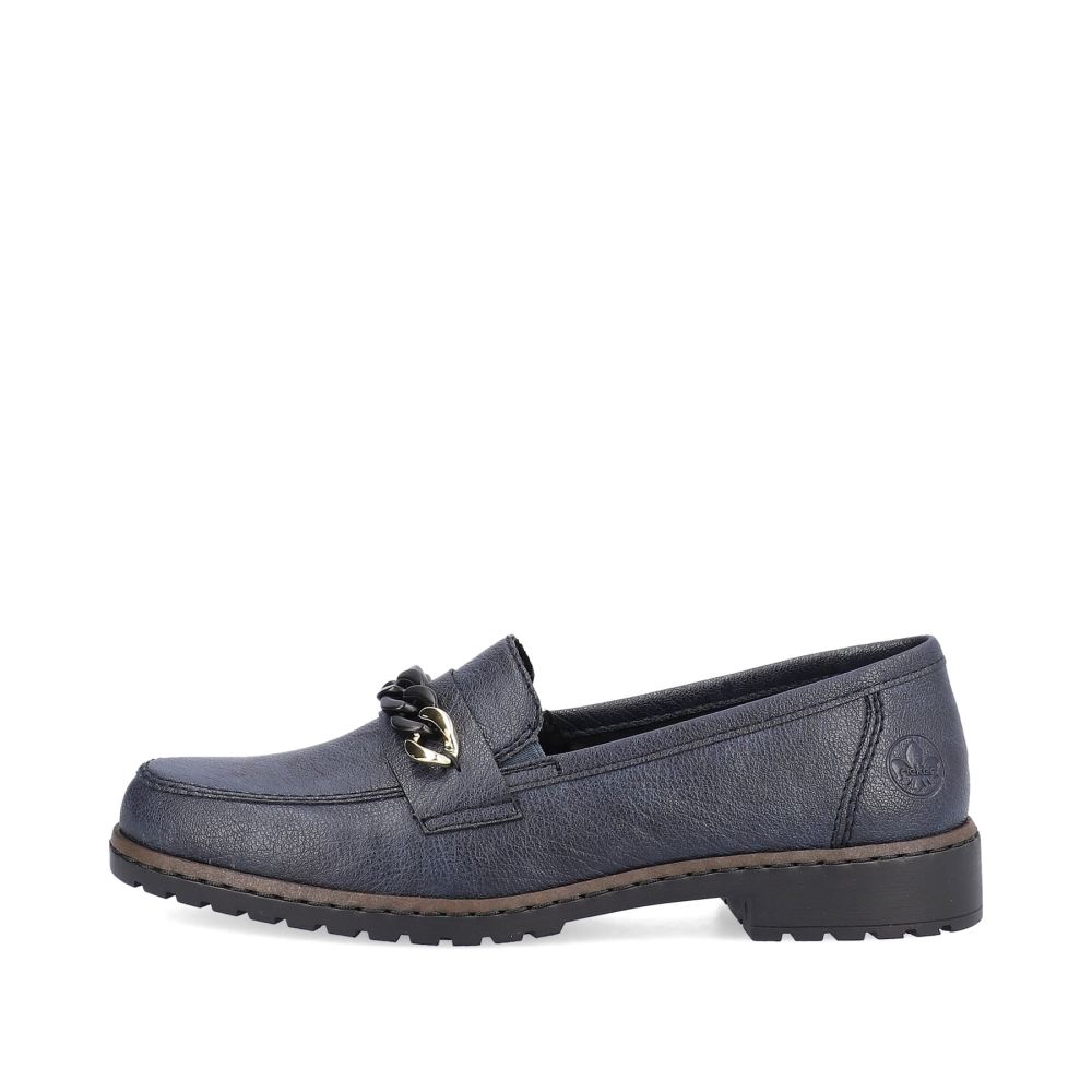 Rieker Schuhe | Damen Loafer konigsblau